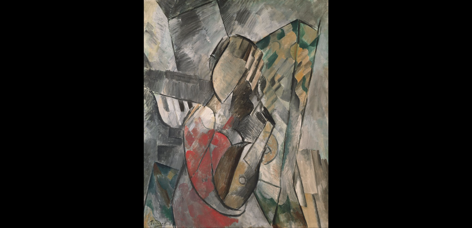 Pablo Picasso, Mujer con mandolina, 1908
