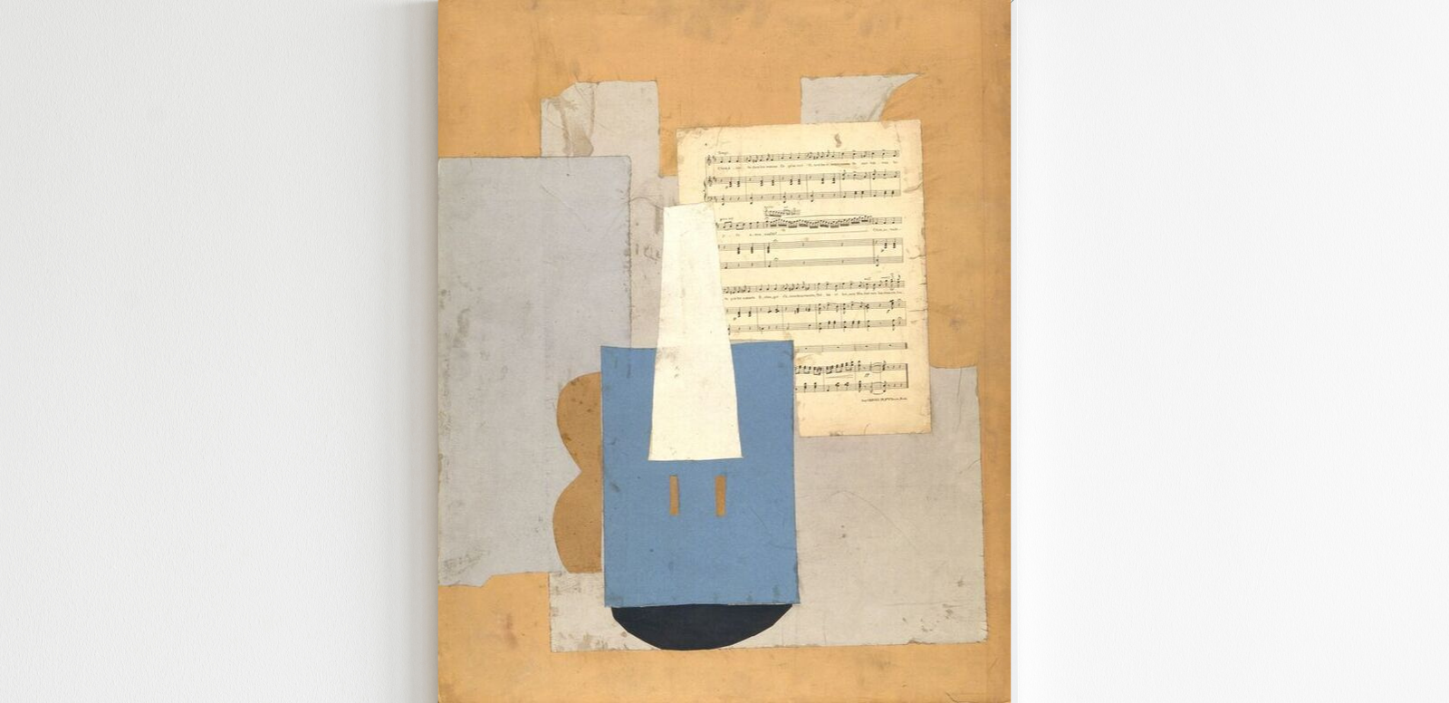 Violín y partitura, Pablo Picasso (1912) 