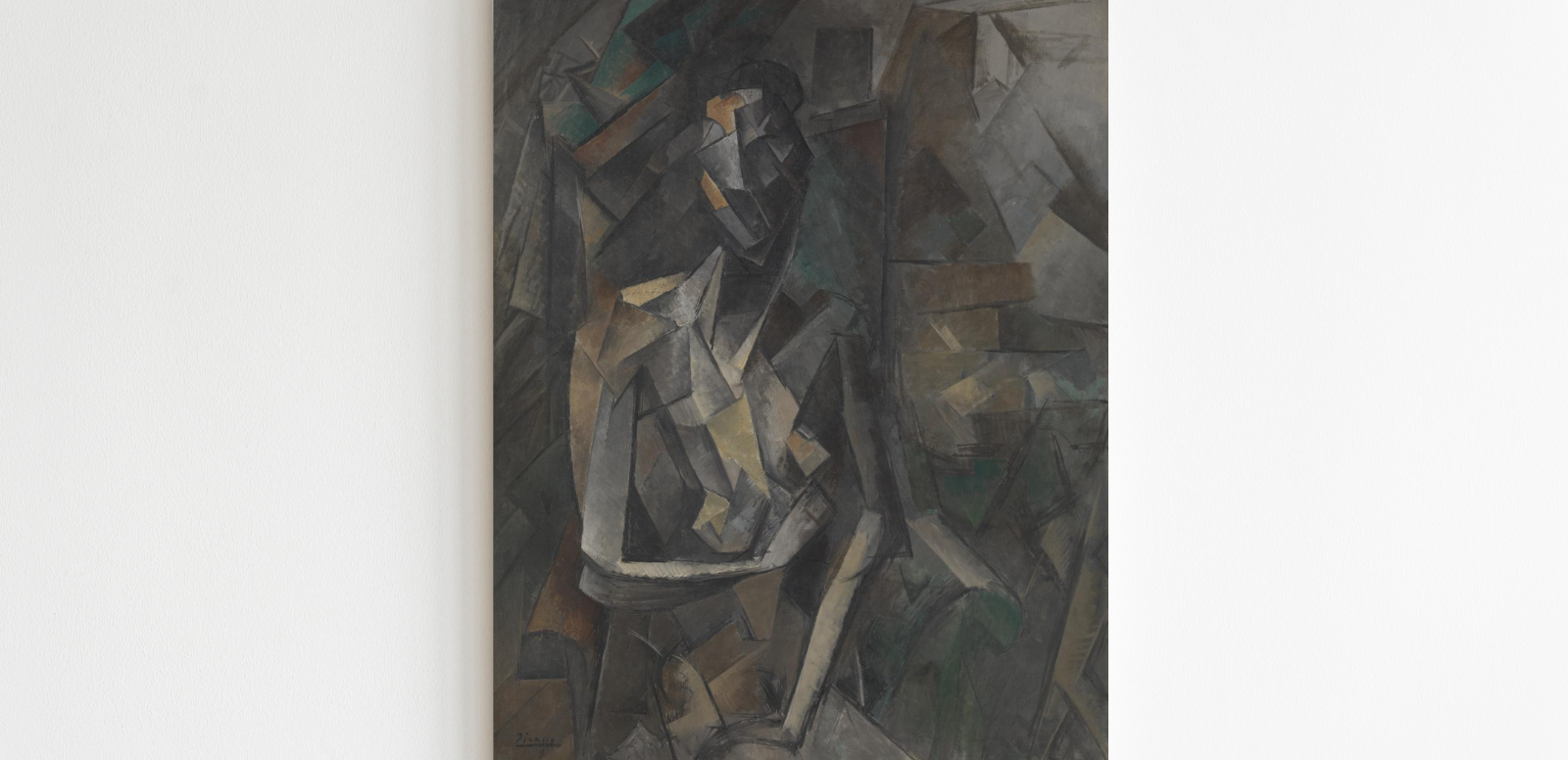 Pablo Picasso, "Mujer sentada", 1910, 