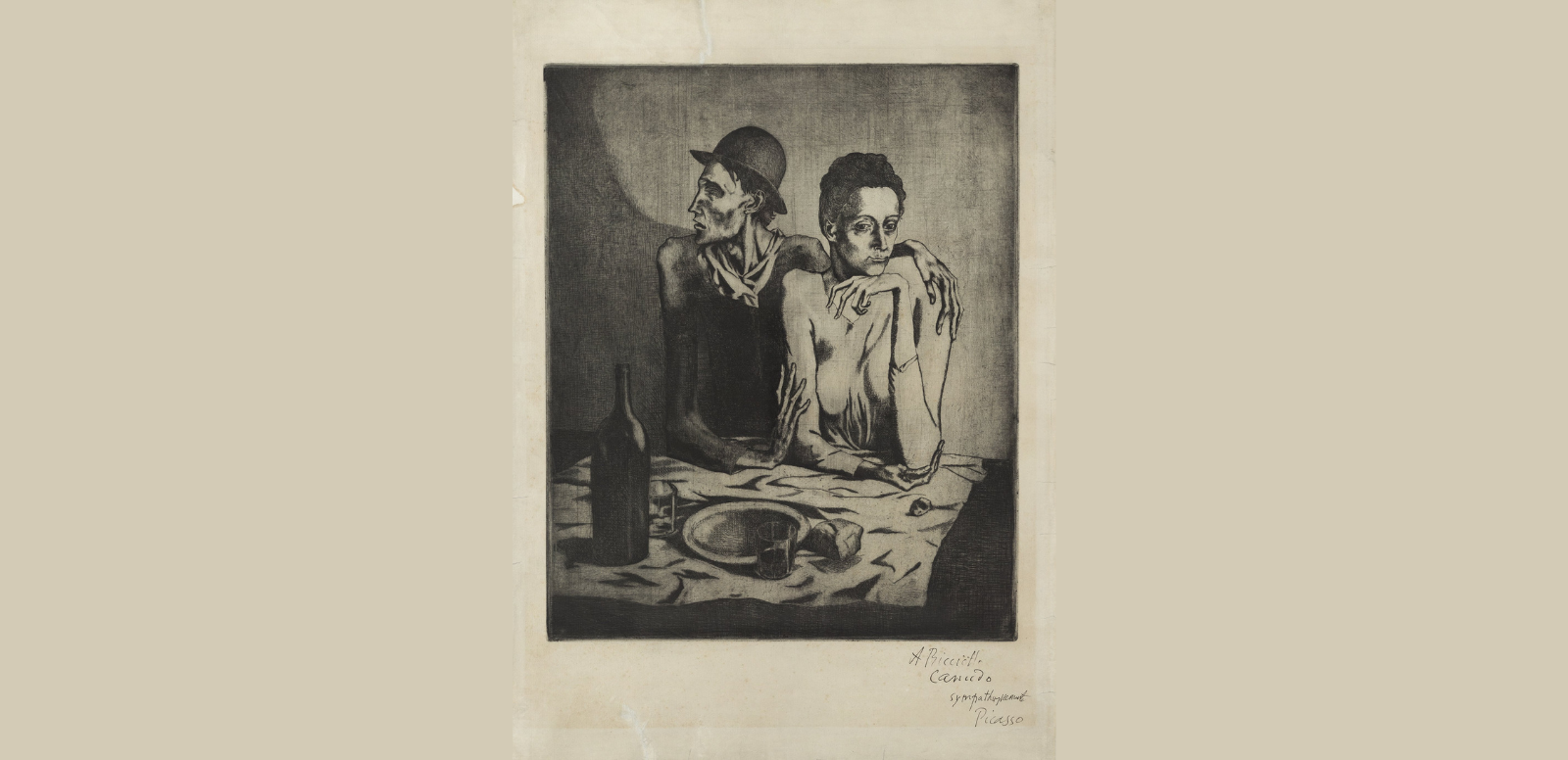Pablo Picasso, La Comida Frugal, 1904.