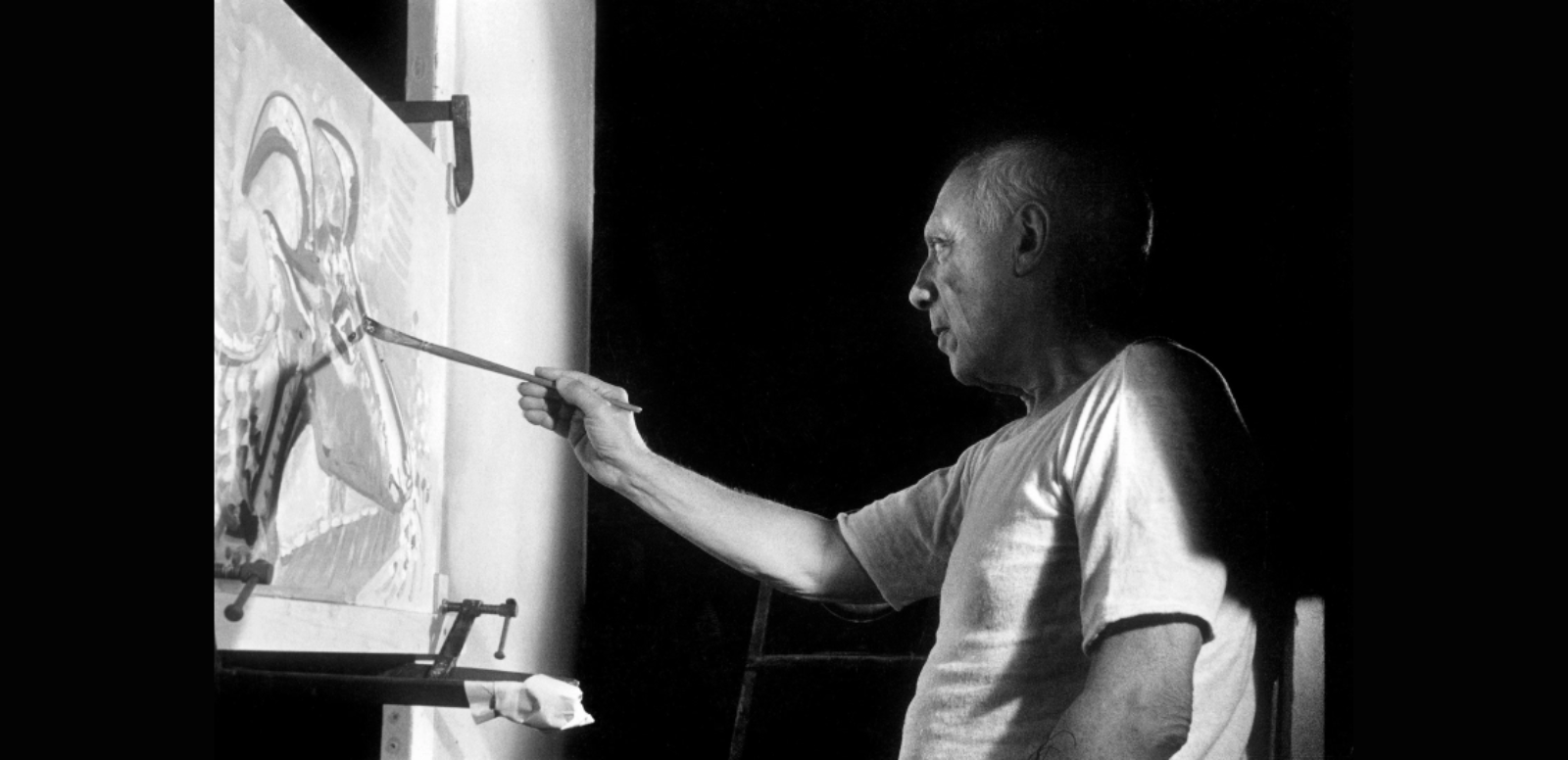 Dora Maar, Pablo Picasso pintando El Guernica, 1937. Cordon Press. 