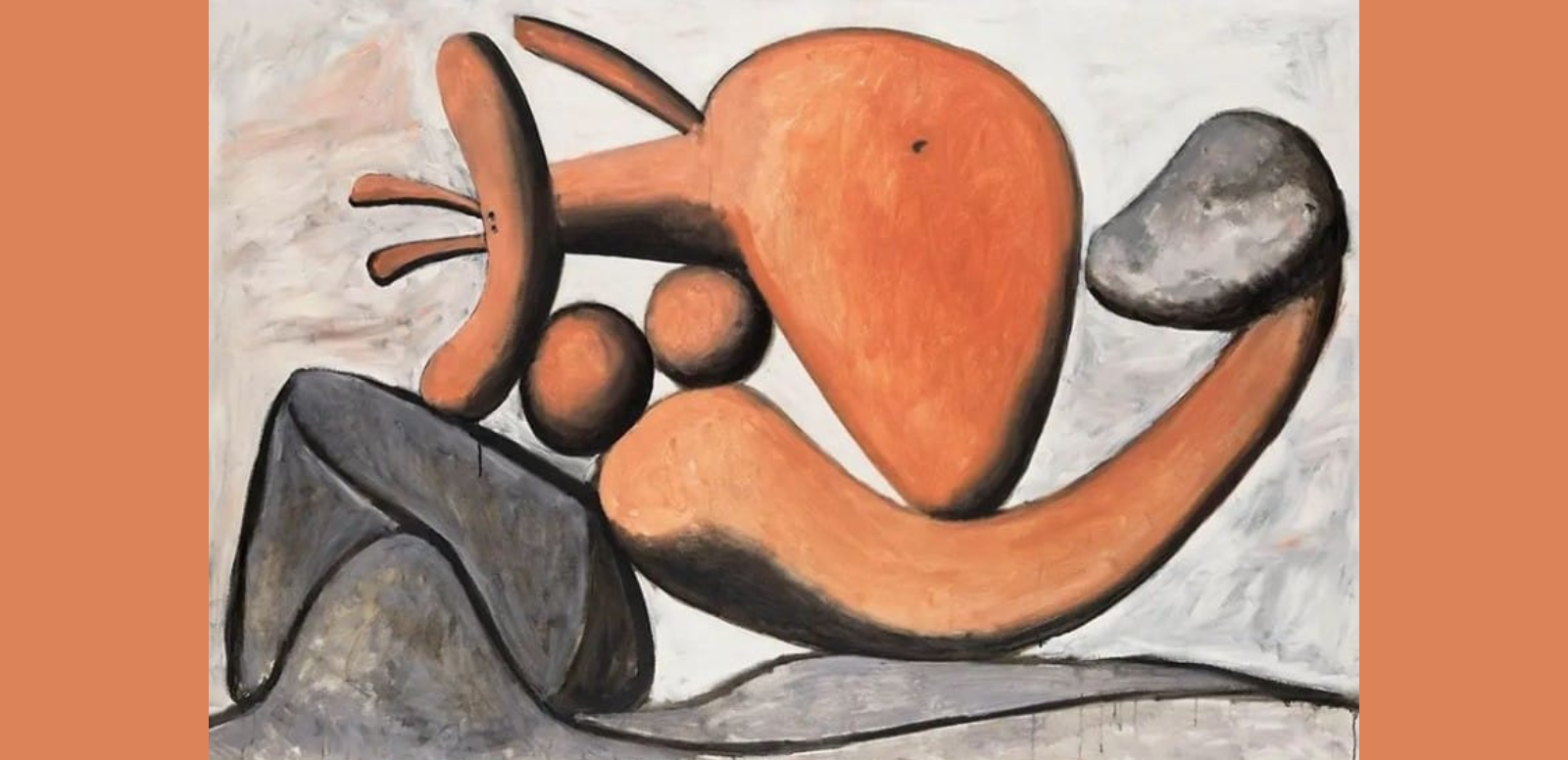 Pablo Picasso, "Mujer lanzando una piedra"