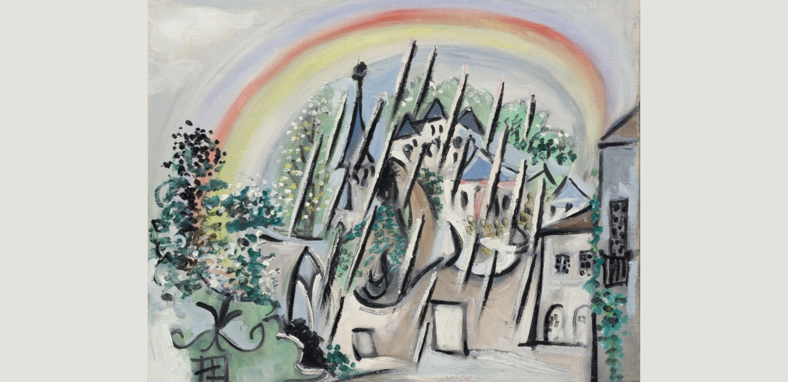 Pablo Picasso, "Boisgeloup bajo la lluvia, con arco iris", 1932