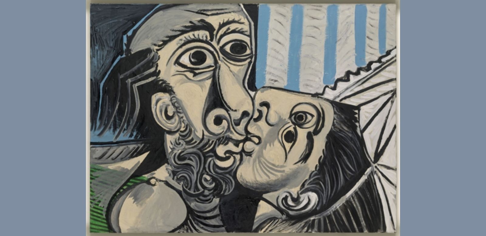 Pablo Picasso, “El beso”, 1969, 