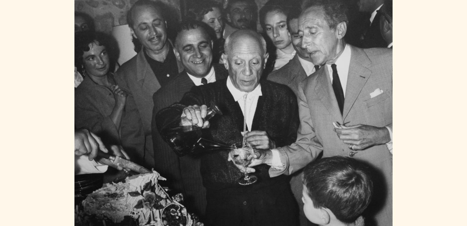 Fotografia 75 cumpleaños de Picasso en el taller de alfarería Madoura en Vallauris 