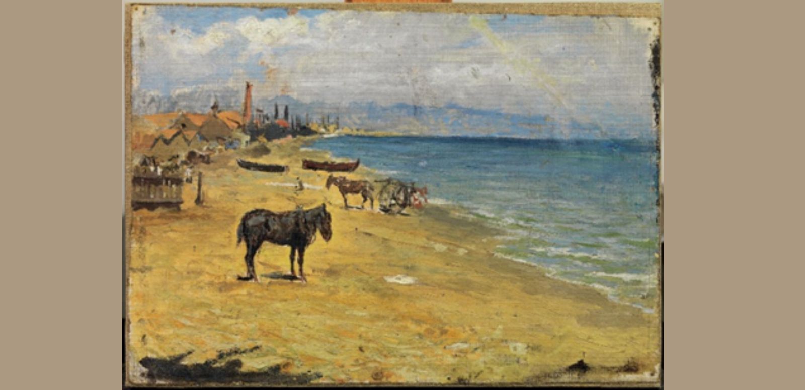 Pablo Picasso, “Playa de la Barceloneta” 1896