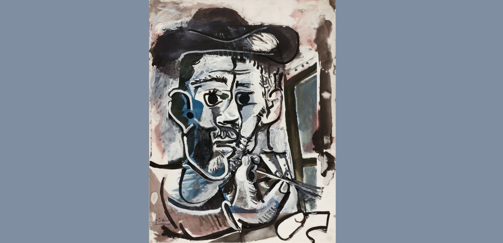 Pablo Picasso, "El pintor trabajando", 1964 