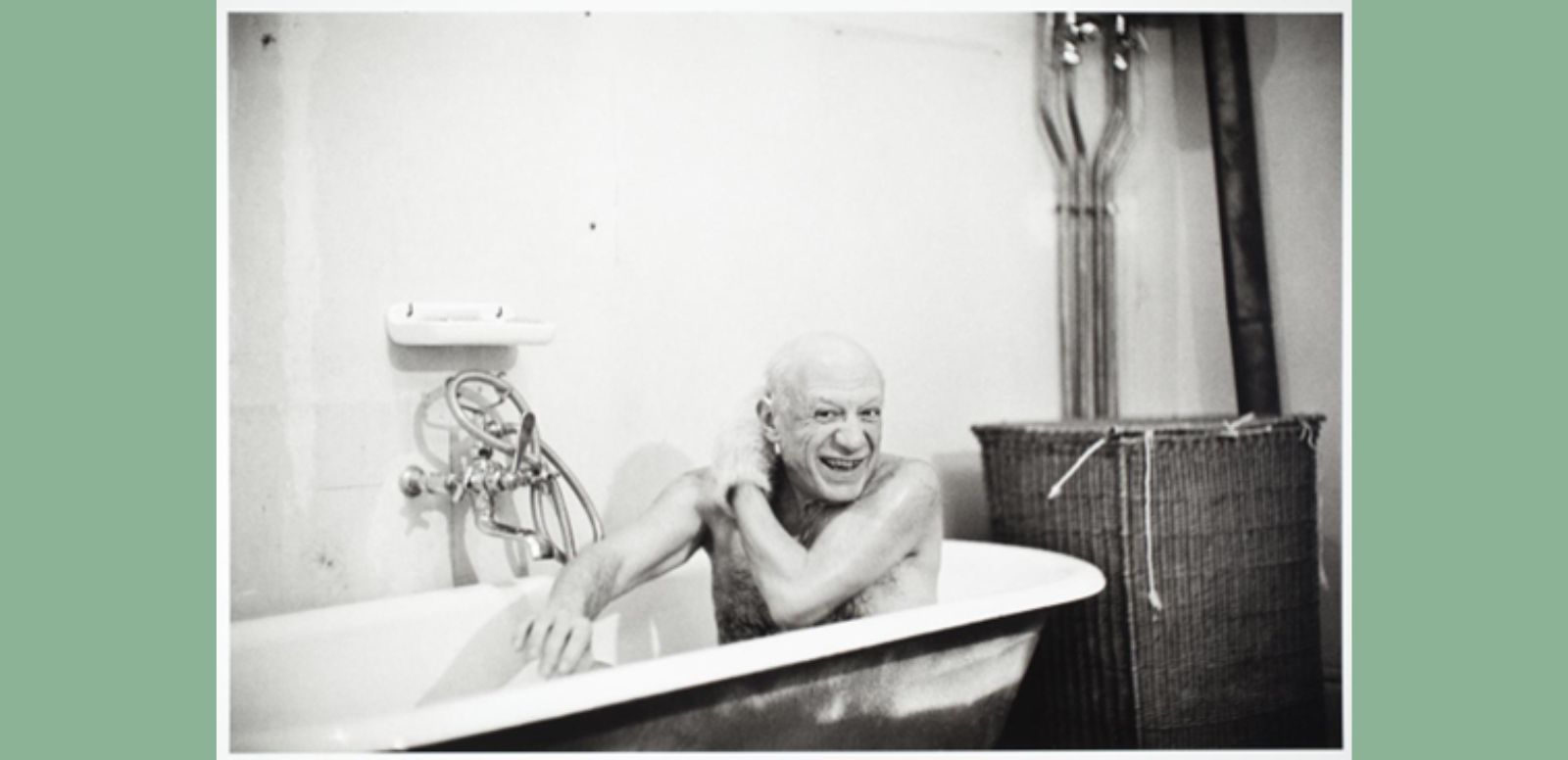 David Douglas Duncan. Primera visita a Picasso en La Californie. 1956