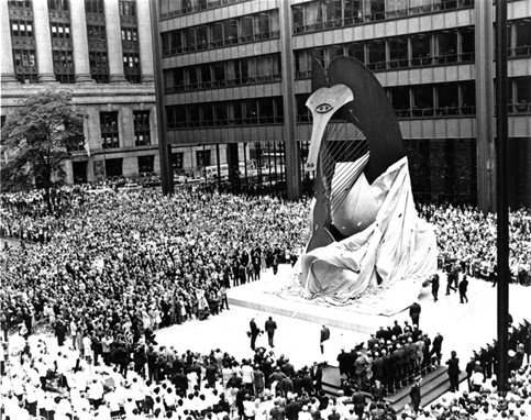 Estatua de Picasso en Chicago